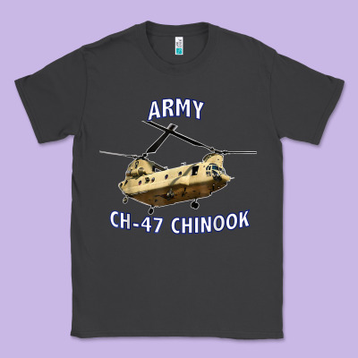 Army Ch-47 Chinook Helicopter Classic Tee Designed By Inspiradesign