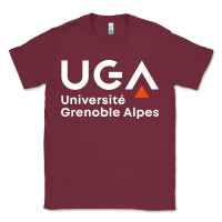 Burgundy université grenoble alpes Classic Tee - ArtChic