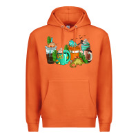 Carrot dinosaur coffee cups Premium Hoodie - AdoDesignShop