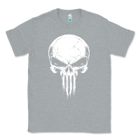 Heather Grey the punisher Classic Tee - ArtChic