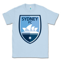 Dusty Blue Sydney FC Classic Tee - ArtChic