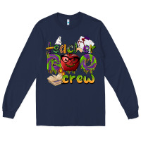 Navy teacher boo crew Long Sleeve Tee - BarkalooDesign