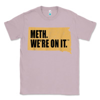 Lilac mens meth we're on it south dakota anti drugs campaign vintage t shirt Classic Tee - ArtChic