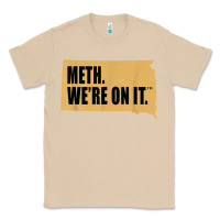 Mushroom mens meth we're on it south dakota anti drugs campaign vintage t shirt Classic Tee - ArtChic