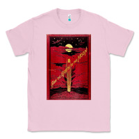 Bubblegum Pink From The Earth To The Moon Jules Verne Book Cover Design Classic Tee - ArtChic