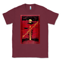 Burgundy From The Earth To The Moon Jules Verne Book Cover Design Classic Tee - ArtChic