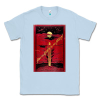 Dusty Blue From The Earth To The Moon Jules Verne Book Cover Design Classic Tee - ArtChic
