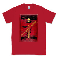Red From The Earth To The Moon Jules Verne Book Cover Design Classic Tee - ArtChic
