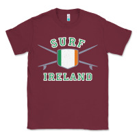 Burgundy ireland surfing hoodie  irish flag surfboards design Classic Tee - ArtChic