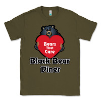 Army Green resto, black bear diner Classic Tee - ArtChic