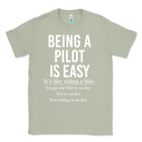 Matcha Funny Pilot Gift Being A Pilot Is Easy Classic Tee - ArtChic