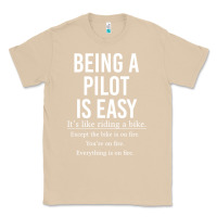 Mushroom Funny Pilot Gift Being A Pilot Is Easy Classic Tee - ArtChic