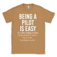 Toasted Coconut Funny Pilot Gift Being A Pilot Is Easy Classic Tee - ArtChic