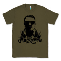Army Green macklemore portrait Classic Tee - ArtChic