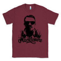 Burgundy macklemore portrait Classic Tee - ArtChic
