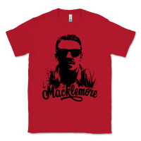 Red macklemore portrait Classic Tee - ArtChic