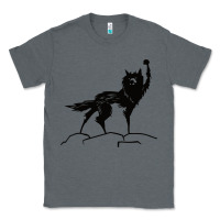 Charcoal Heather fantastic mr fox wolf Classic Tee - ArtChic