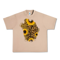 Burro glitter sunflowers leopard patch Urban Heavy Tee - RanaPortraitStore