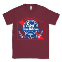 Burgundy pabst blue ribbon 1 Classic Tee - ArtChic