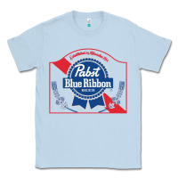 Dusty Blue pabst blue ribbon 1 Classic Tee - ArtChic