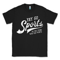 Black Yay Go Sports Vintage Funny Sports Classic Tee - ArtChic