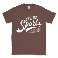 Chestnut Yay Go Sports Vintage Funny Sports Classic Tee - ArtChic