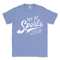 Colony Blue Yay Go Sports Vintage Funny Sports Classic Tee - ArtChic