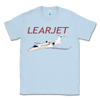 Dusty Blue learjet airplane flying pilot long sleeve t shirt Classic Tee - ArtChic