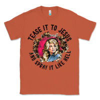 Copper tease it to jesus and spray it like hell leopard western raglan baseba Classic Tee - ArtChic