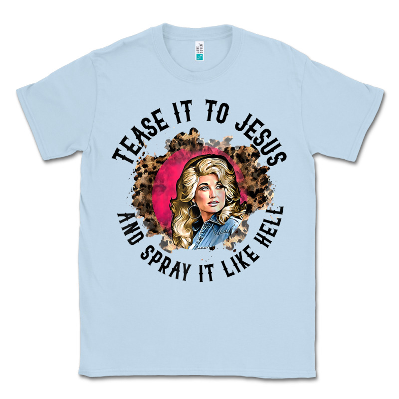 Tease It To Jesus And Spray It Like Hell Leopard Western Raglan Baseba Classic Tee by ArtChic | Teevron