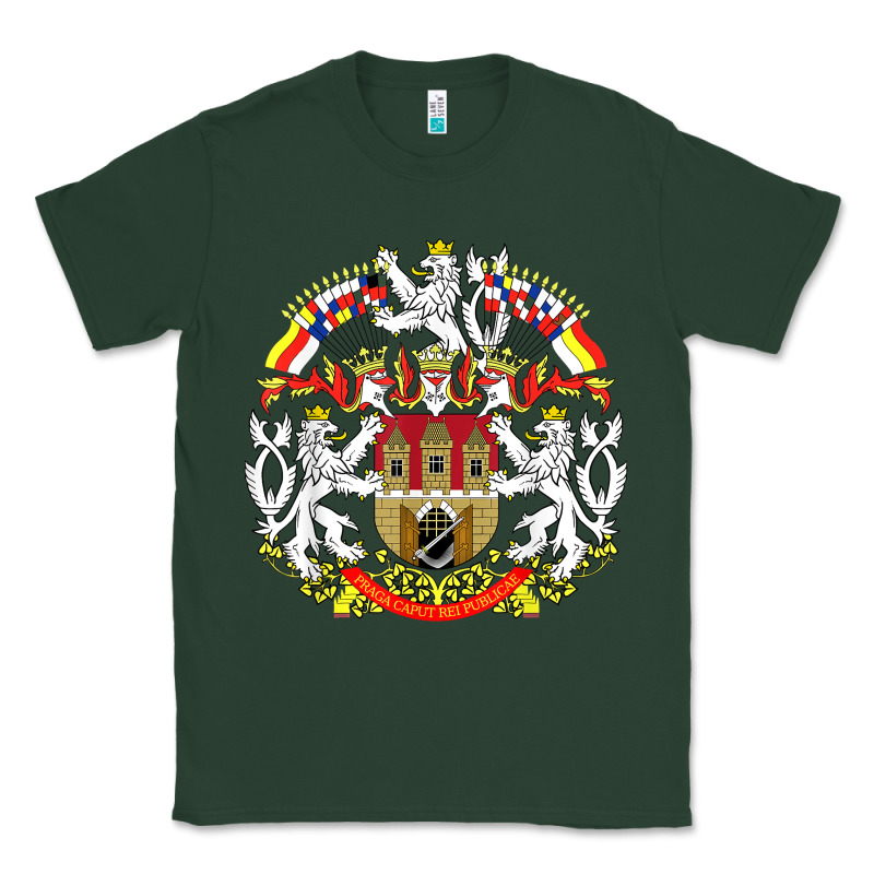 Praha Prague Czech Republic Coat Of Arms Ex Czechoslovakia T Shirt Classic Tee by ArtChic | Teevron