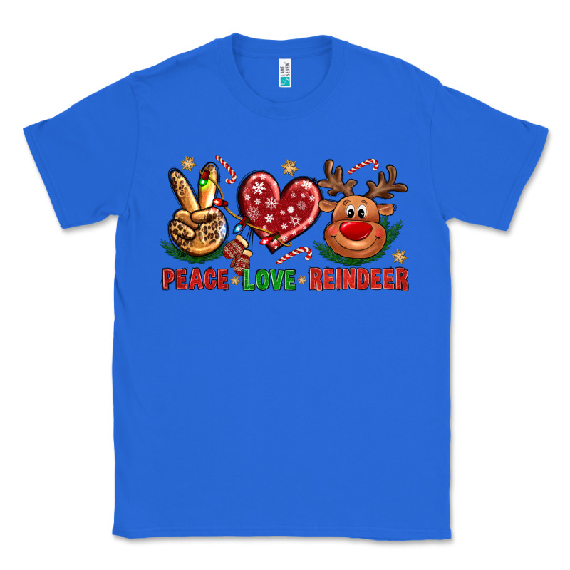 Peace Love Reindeer Christmas Classic Tee by BundleAndBundleShop | Teevron