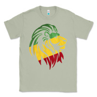 Matcha Lion of Judah Reggae, Rasta, Ethiopia Jamaican Roots Classic Tee - ArtChic