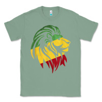 Sage Lion of Judah Reggae, Rasta, Ethiopia Jamaican Roots Classic Tee - ArtChic
