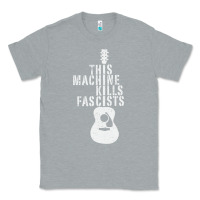 Heather Grey This Machine Kills Fascists Classic Tee - ArtChic