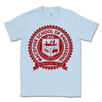 Dusty Blue macgyver school of engineering Classic Tee - ArtChic