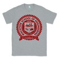 Heather Grey macgyver school of engineering Classic Tee - ArtChic