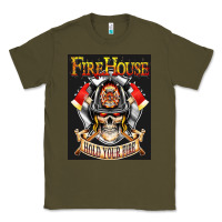 Army Green firehouse rock love Classic Tee - ArtChic