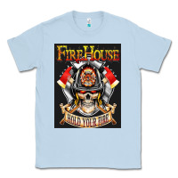 Dusty Blue firehouse rock love Classic Tee - ArtChic