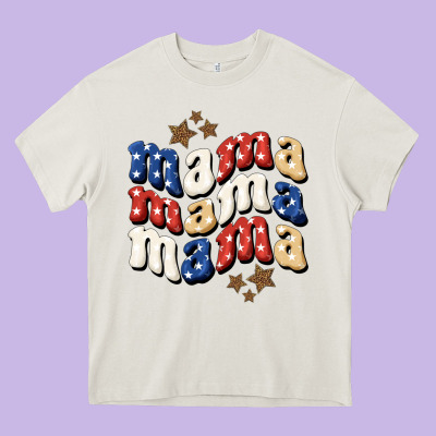 American Mama Heavy Core Tee Designed By Bundleandbundleshop