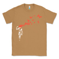 Toasted Coconut banksy headshot butterfly Classic Tee - ArtChic