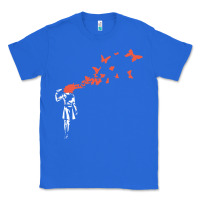 True Royal banksy headshot butterfly Classic Tee - ArtChic