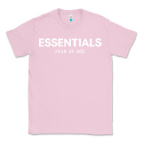 Bubblegum Pink fear of god essentials Classic Tee - ArtChic