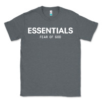 Charcoal Heather fear of god essentials Classic Tee - ArtChic
