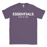 Lavender fear of god essentials Classic Tee - ArtChic