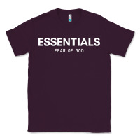 Plum fear of god essentials Classic Tee - ArtChic
