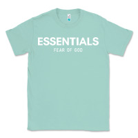 Seafoam fear of god essentials Classic Tee - ArtChic