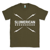 Army Green slumerican Classic Tee - ArtChic