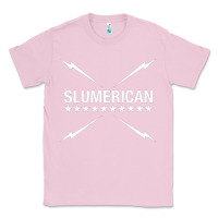 Bubblegum Pink slumerican Classic Tee - ArtChic