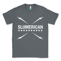 Charcoal Heather slumerican Classic Tee - ArtChic